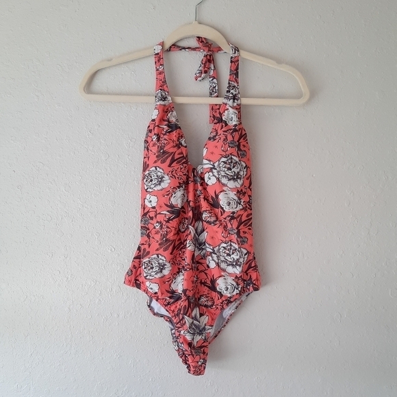 Vix Paula Hermanny Floral One Piece Swimsuit S - Picture 3 of 9